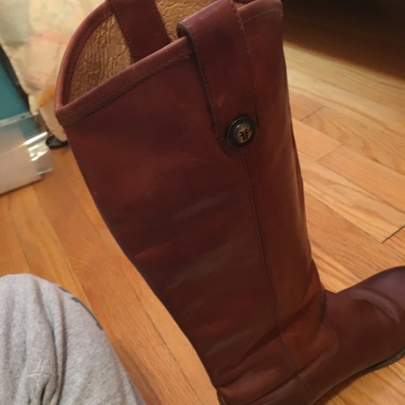 Melissa button Frye boots (cognac) - Picture 7 of 8