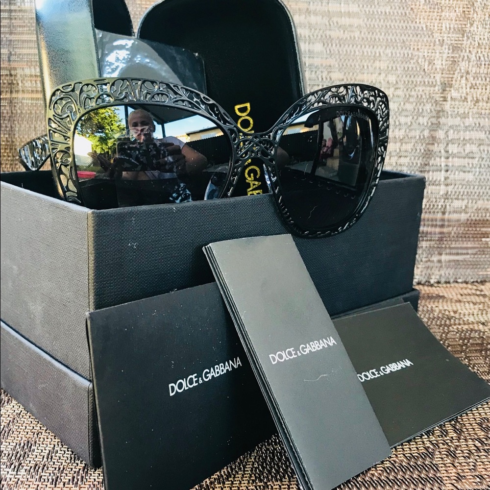 Dolce and Gabbana Sunglasses Black New Authentic