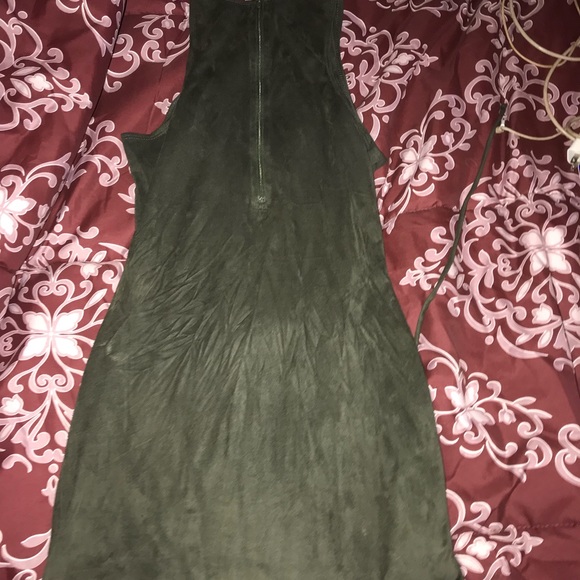 Olive Green Dress - Picture 2 of 2