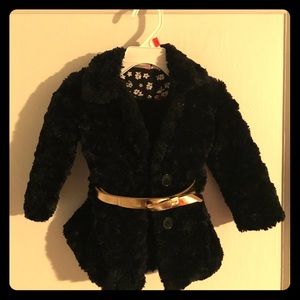 Faux fur baby coat