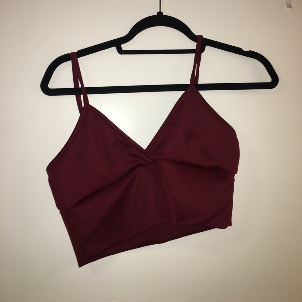 Red Crop top