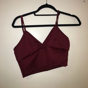 Red Crop top