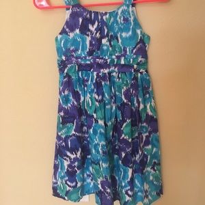 Rare Editions Blue and White Dress