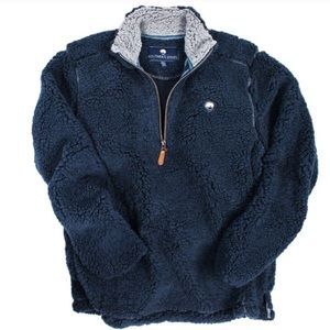 Southern Shirt Co. Sherpa Pullover navy size XS