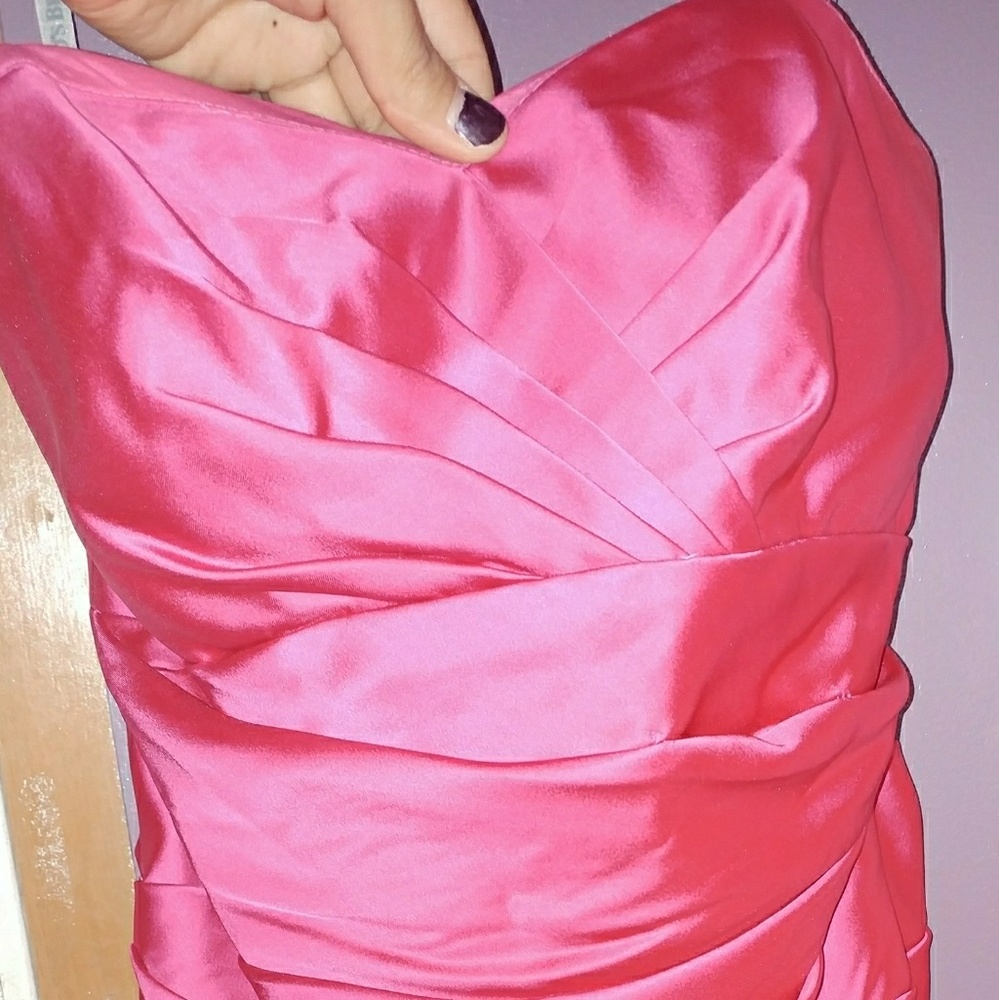 Davids Bridal Bridesmaid Dress (Fuschia)