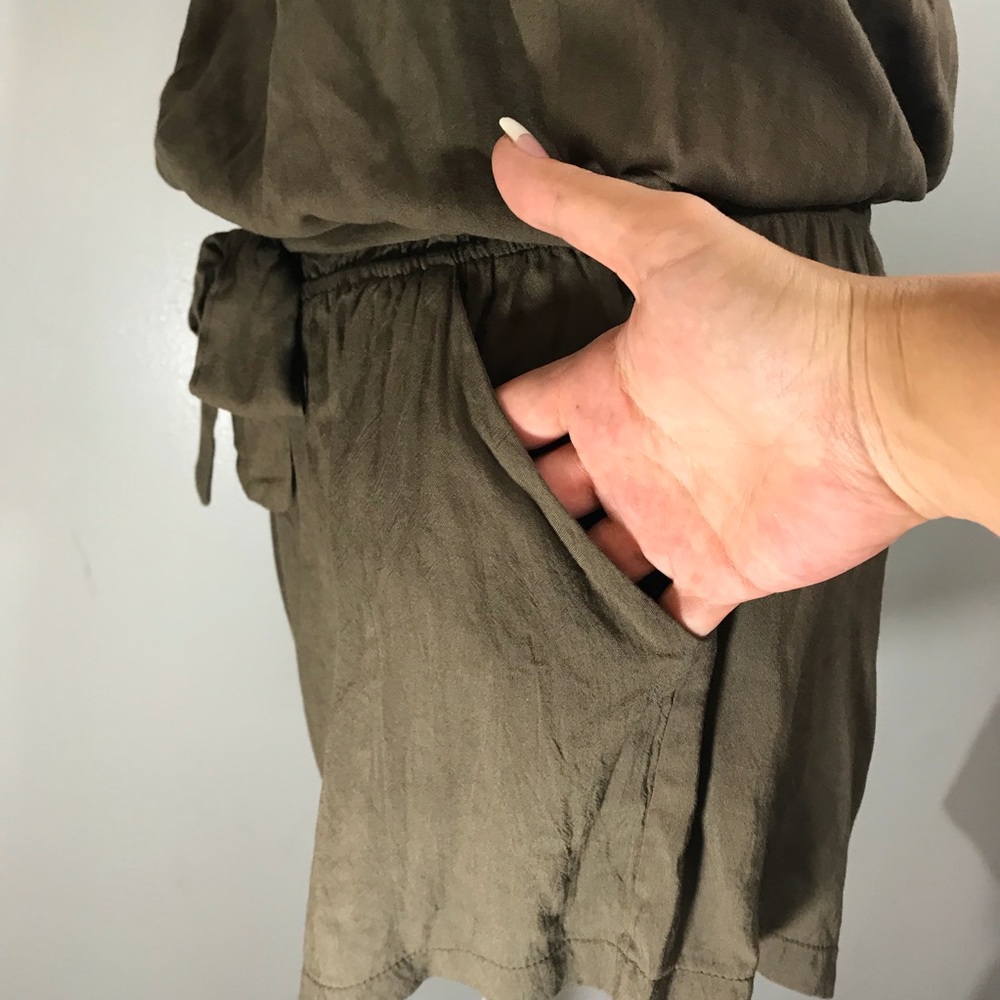 💥 Military Green Tube Romper - Picture 2 of 4