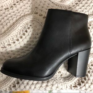 NWOT Black Heeled Boots/Booties