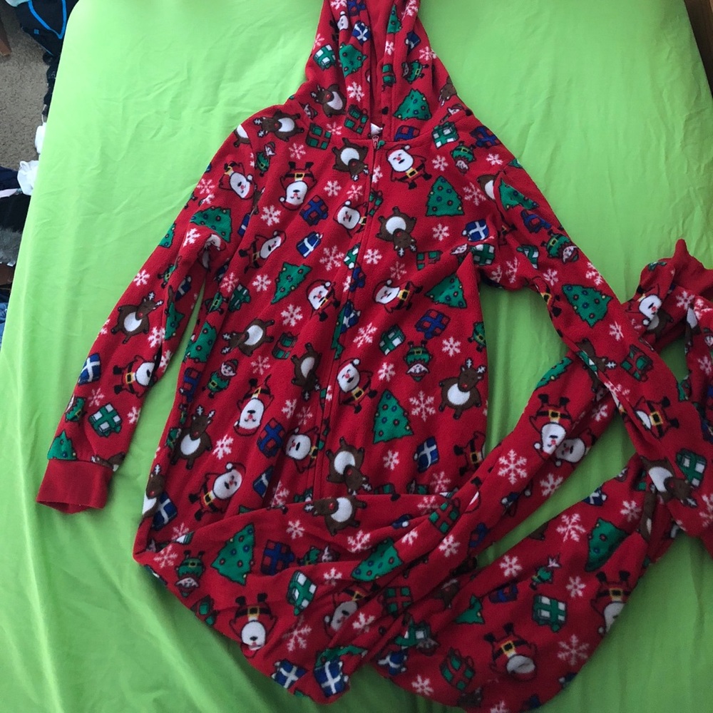 Christmas pattern onesie