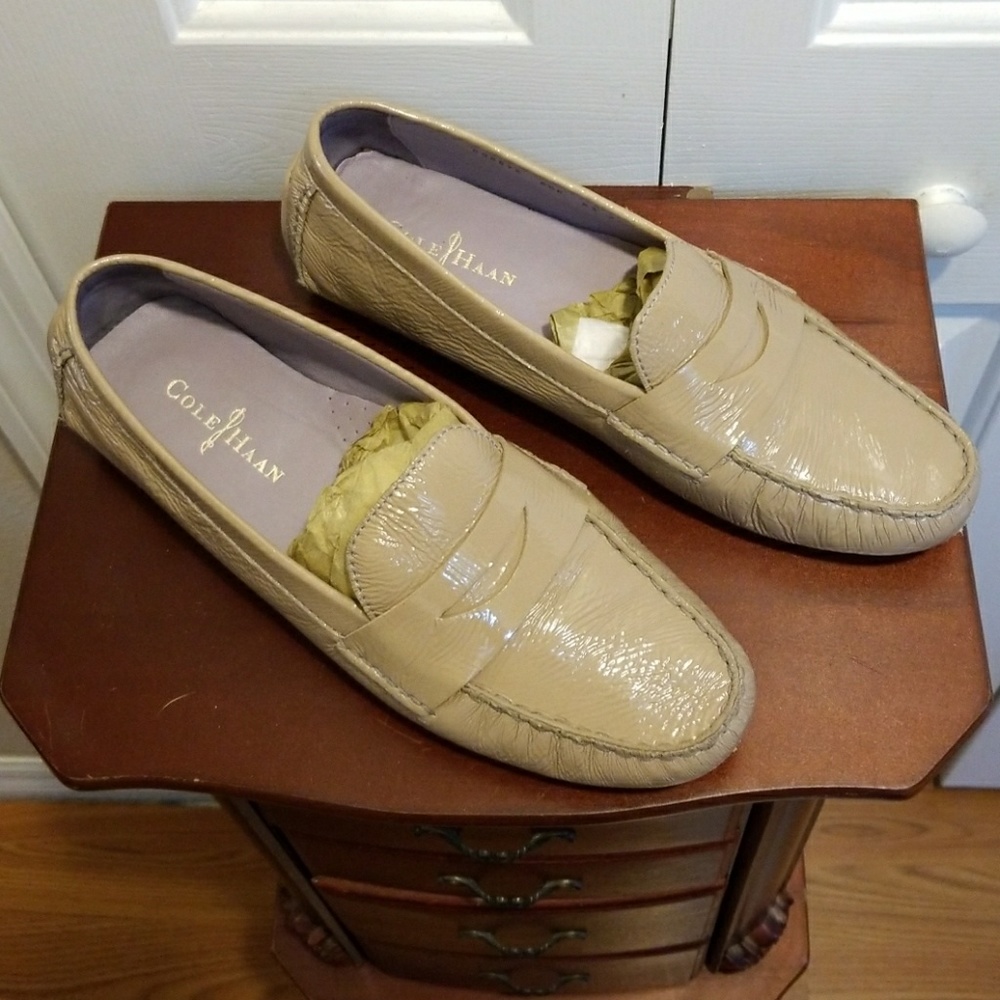 Cole Haan Air Sadie Patent Driver Moccasins