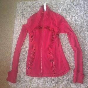 Red LuLu Lemon Zip Up