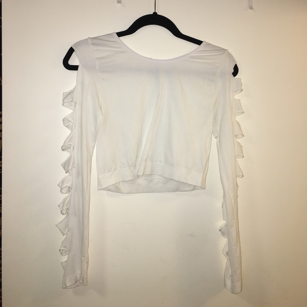 long sleeve crop top