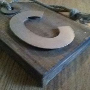"C" Wooden home decor