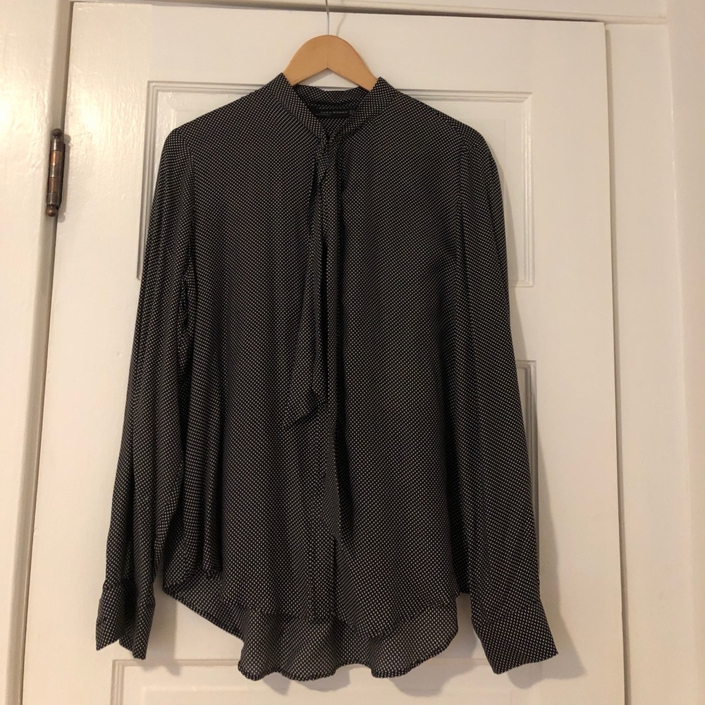 Classic Zara tie shirt. Great for the holidays!