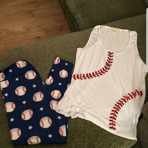 Fabulegs large(tall and curvy) with baseball top