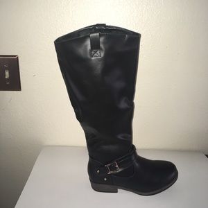 Tall black boots