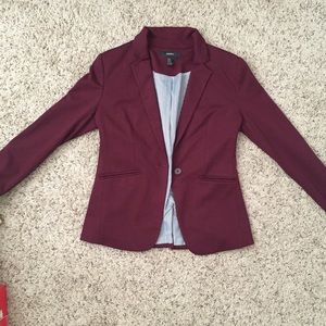 Burgundy blazer