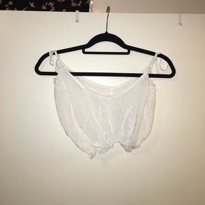 Tie Shoulder Crop