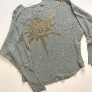 Sequins front blouse