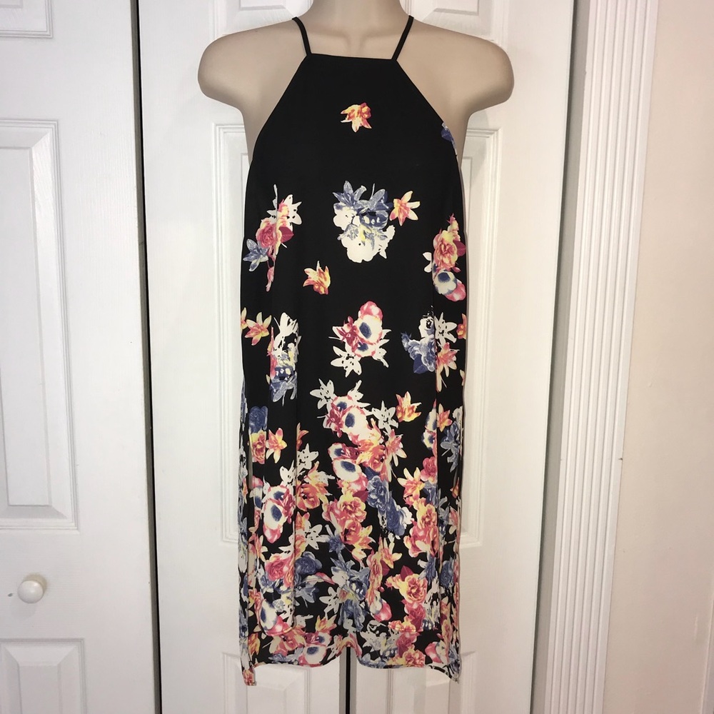 NWT Express floral High Low Slit Tank Top | S