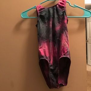 Purple and black girls size 9/10 gk leotard