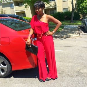 Red jumpsuit