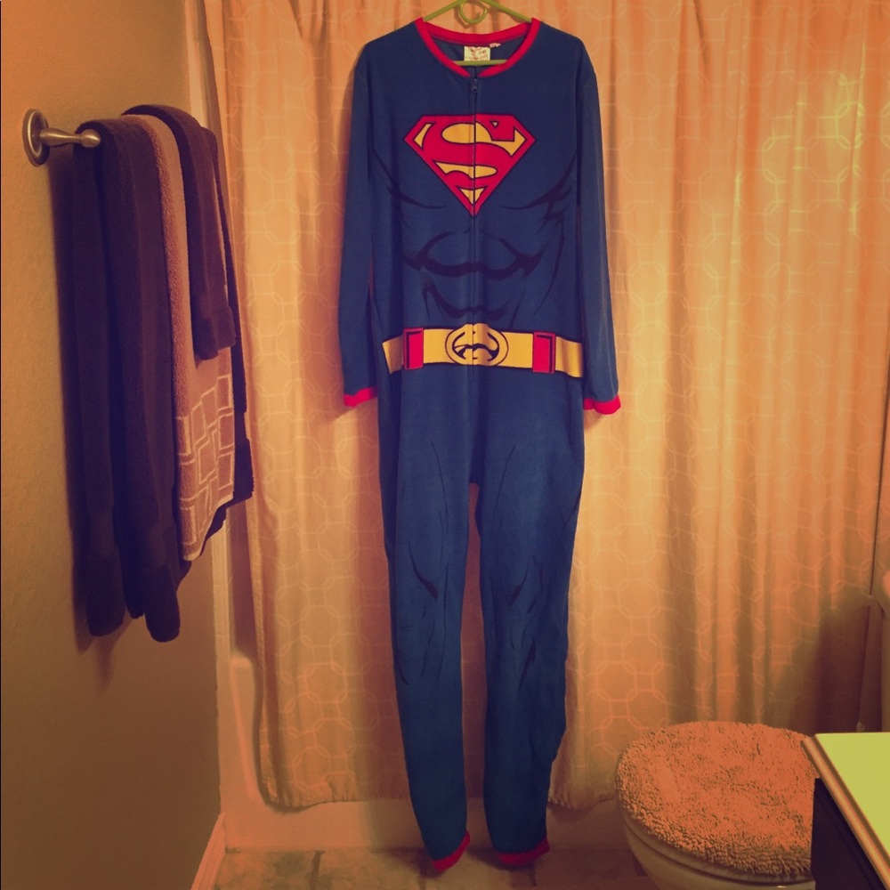 SUPERMAN Zip-Up Onesie Pajama