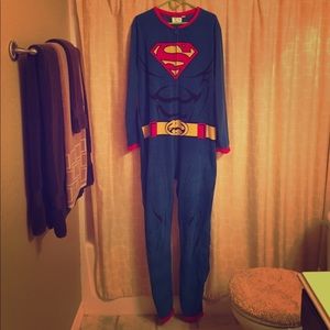 SUPERMAN Zip-Up Onesie Pajama