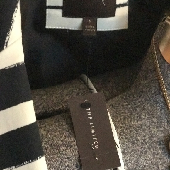 The Limited jacket size Medium in black and cream. - Picture 5 of 5