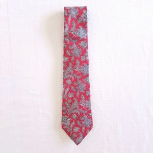 Christian Dior paisley floral silk tie