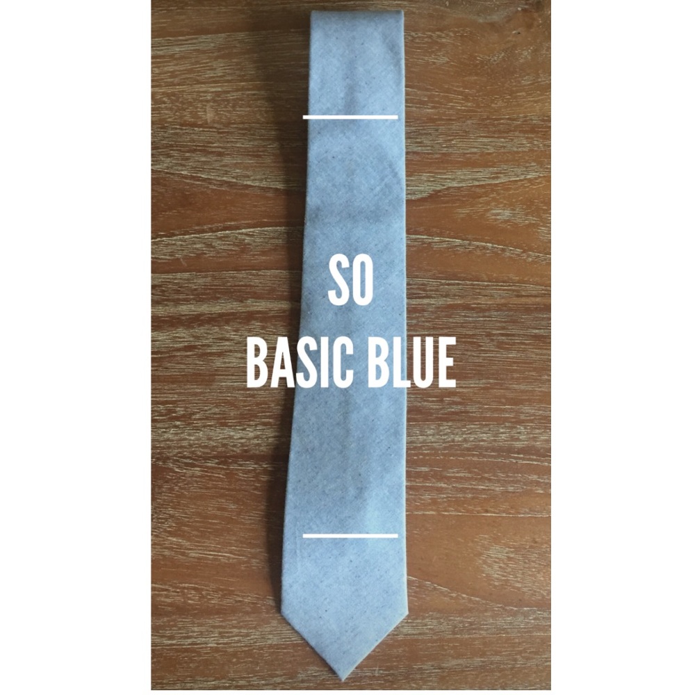 Men’s Floral Tie - “So Basic Blue”