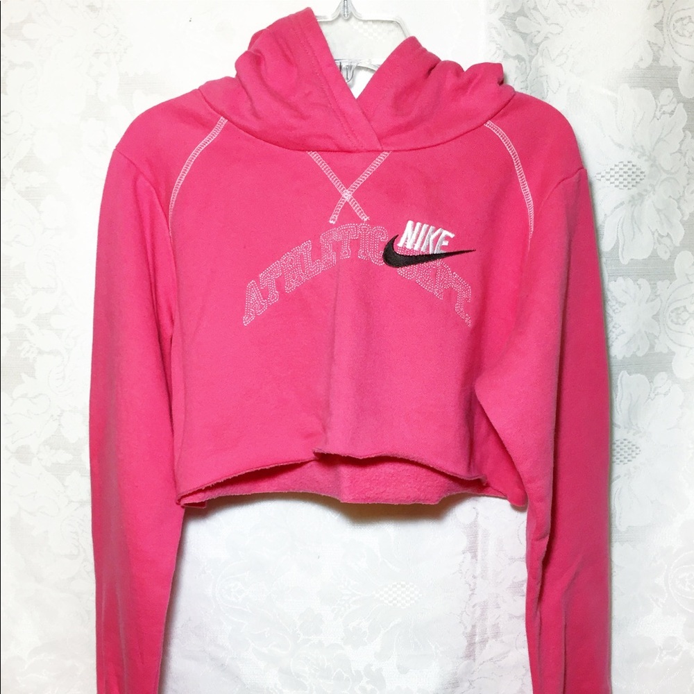 Nike Raw-cut Cropped Hoodie