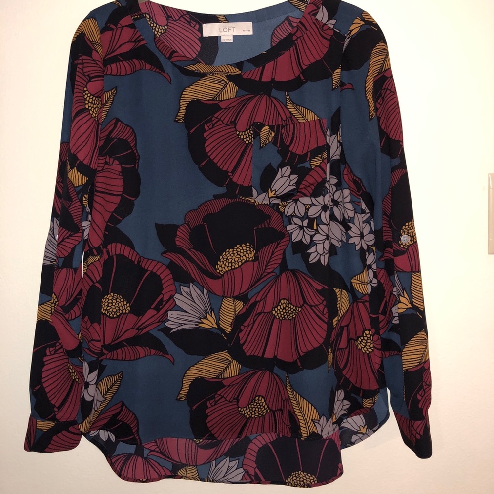 LOFT Floral Blouse
