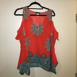 Open Shoulder Blouse