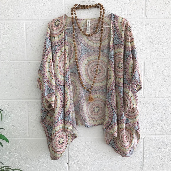 Bethany Mota Tops - ⭐️Kaleidoscope Bohemian Kimono by Bethany Mota