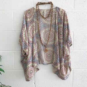 ⭐️Kaleidoscope Bohemian Kimono by Bethany Mota