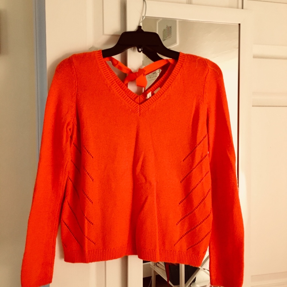 Anthropologie bow back sweater- XS