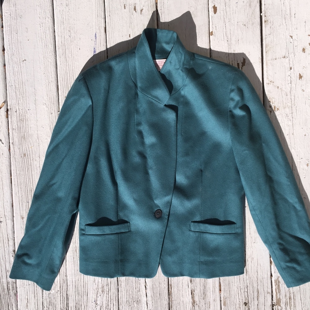Pendleton 100% Wool Teal Button Jacket/New/?P10? - image 1