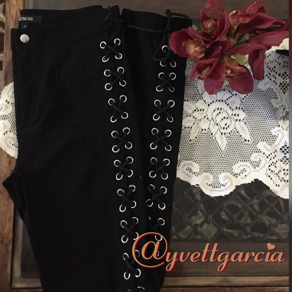 Side lace-up pants - Picture 6 of 8