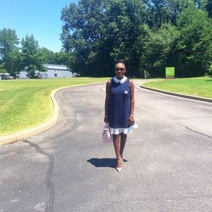 Blue and dress