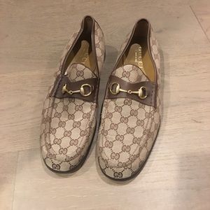 Men’s Gucci monogram loafers
