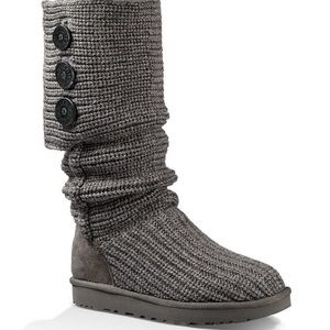 Women's grey knit uggs