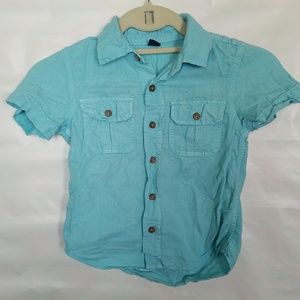 Blue button down shirt