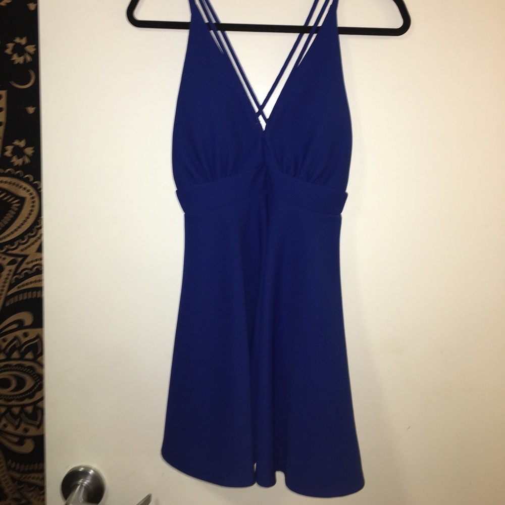 Deep Cut Front Dress