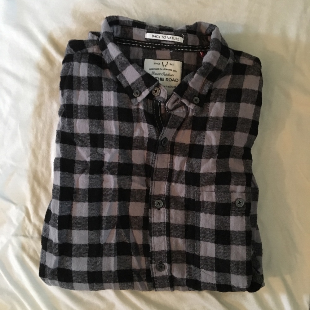 Black/Grey Flannel