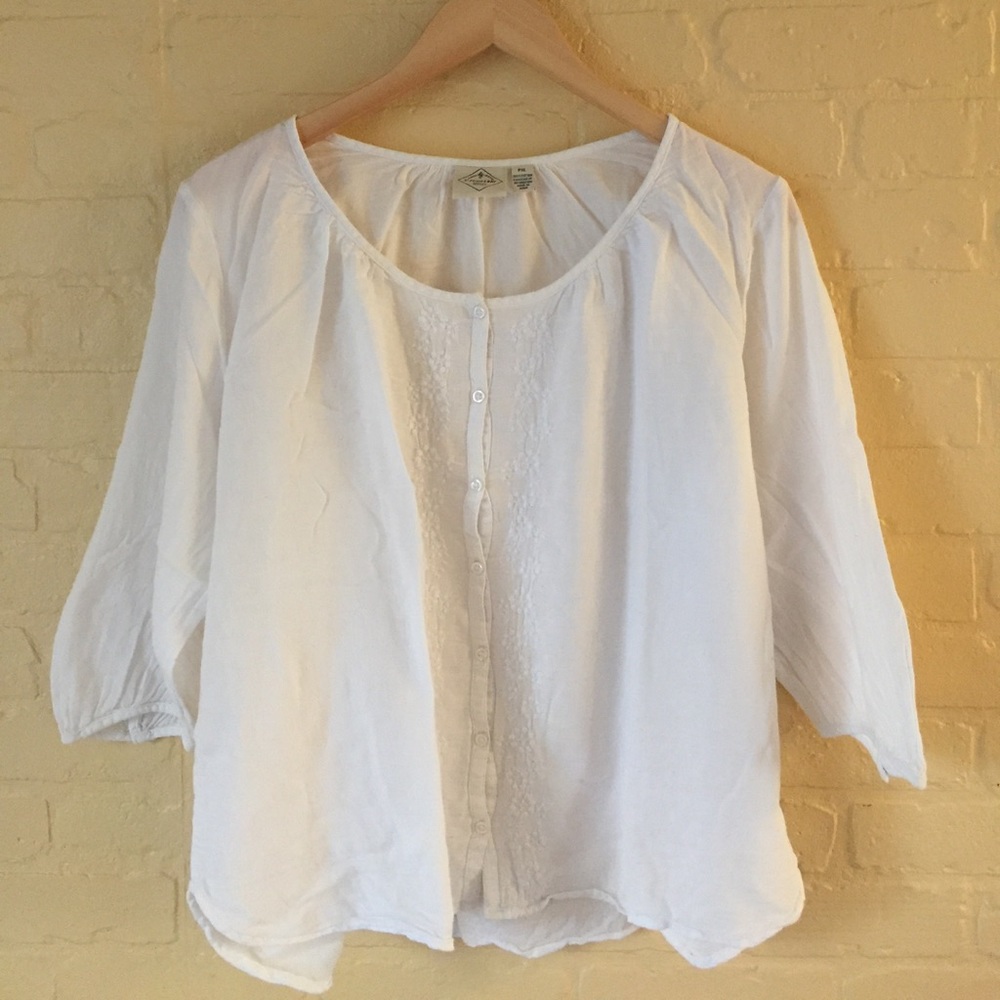 St John's Bay 3/4 sleeve blouse