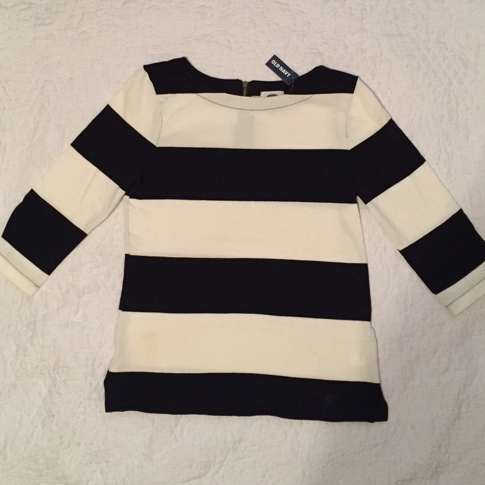 Old Navy heavy weight black stripe T