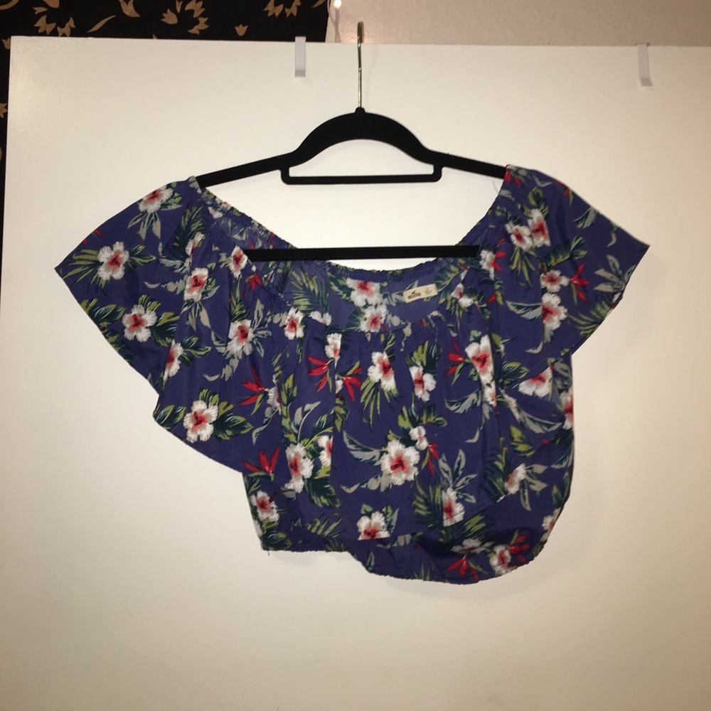 Off Shoulder Hawaiian crop