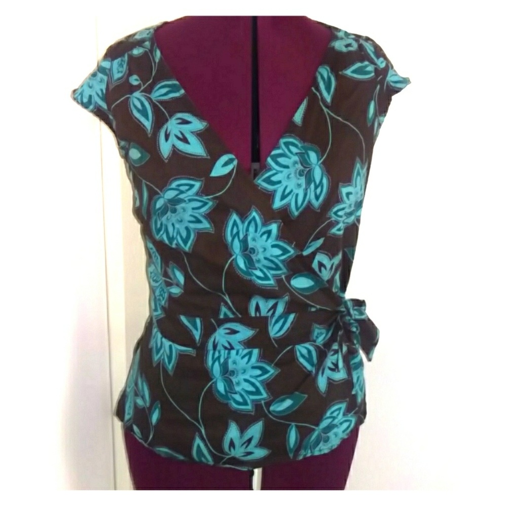 Floral Wrap shirt