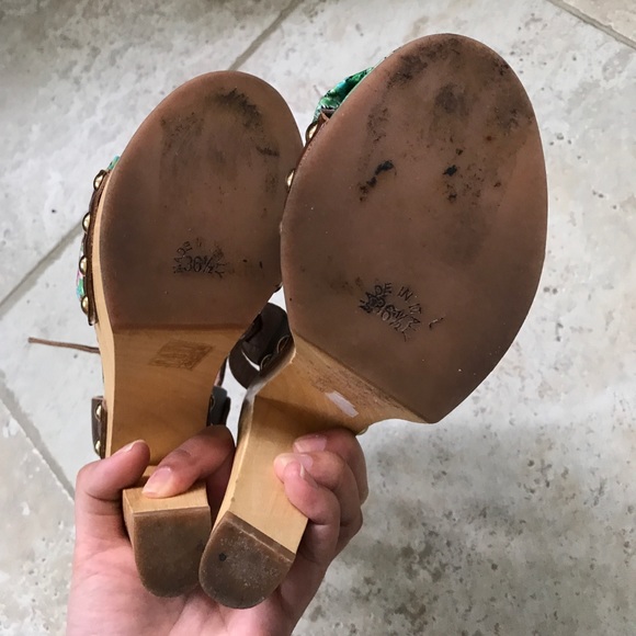 Authentic RED VALENTINO meadow-print bow platforms - Picture 5 of 8