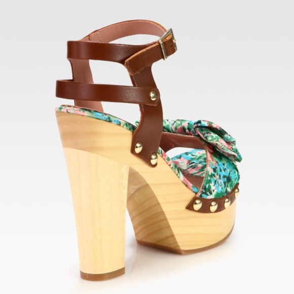 Authentic RED VALENTINO meadow-print bow platforms - Picture 8 of 8